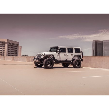 Road Armor 2007-2018 JK JKU STEALTH FRNT FENDER LINER ARMOR RAW STAINLESS STEEL 507LFF0Z